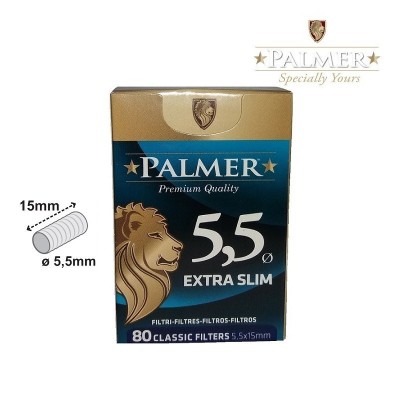 Poza Filtre palmer extraslim 80 buc 5.5mm